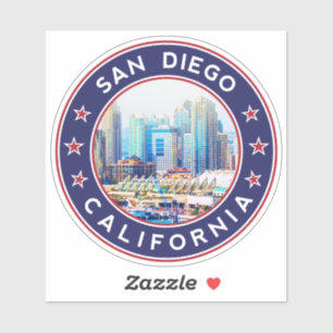 Adesivo San Diego Skyline, Califórnia, San Diego