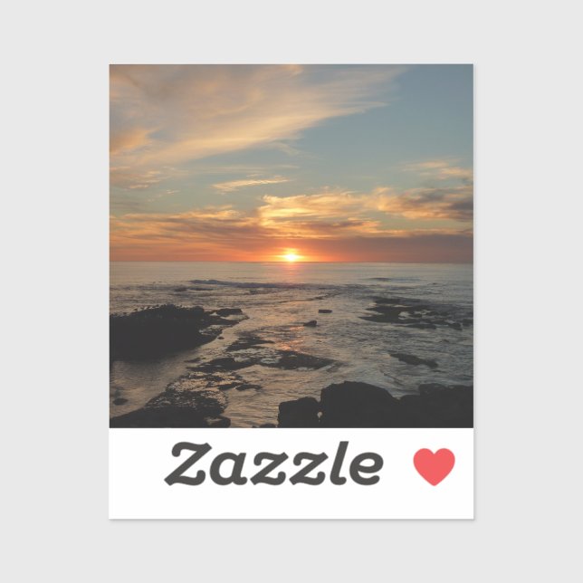 Adesivo San Diego Sunset II Vista da Califórnia (Folha)