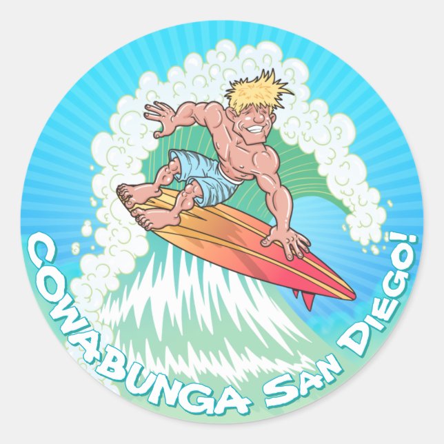Adesivo San Diego Surfer (Frente)