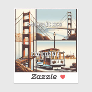 Adesivo San Francisco California 3 Inch Vinyl Sticker