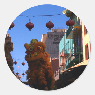 Adesivo San Francisco Chinatown Lion Dance Stickers