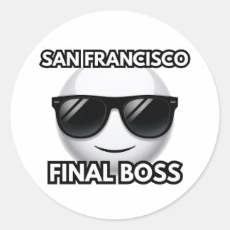 Adesivo San Francisco Final Boss Cool Emoji Sticker
