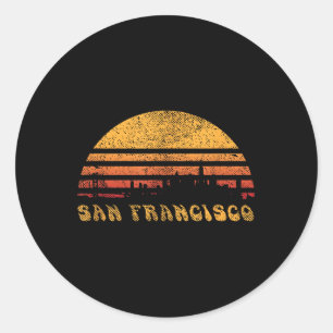 Adesivo San Francisco Retro Sunset Shirt Legal Vintage Vac