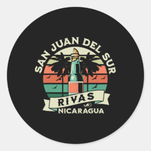 Adesivo San Juan Del Sur Rivas Nicarágua Mapa Artesanía So