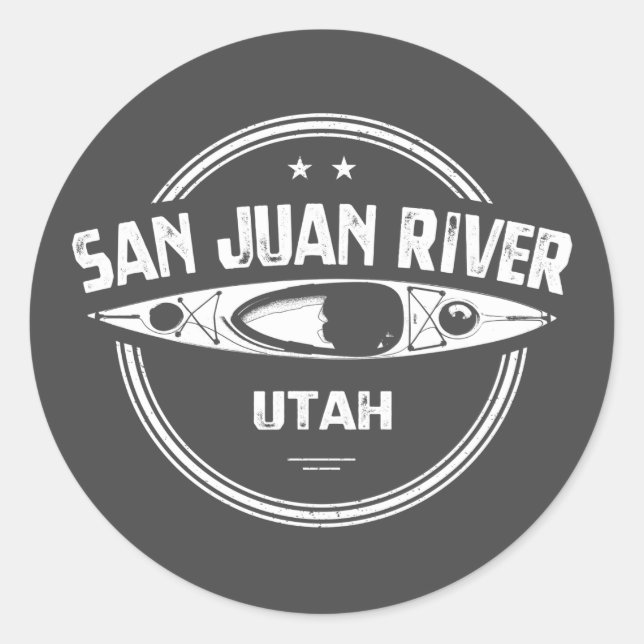 Adesivo San Juan River, Utah (Frente)