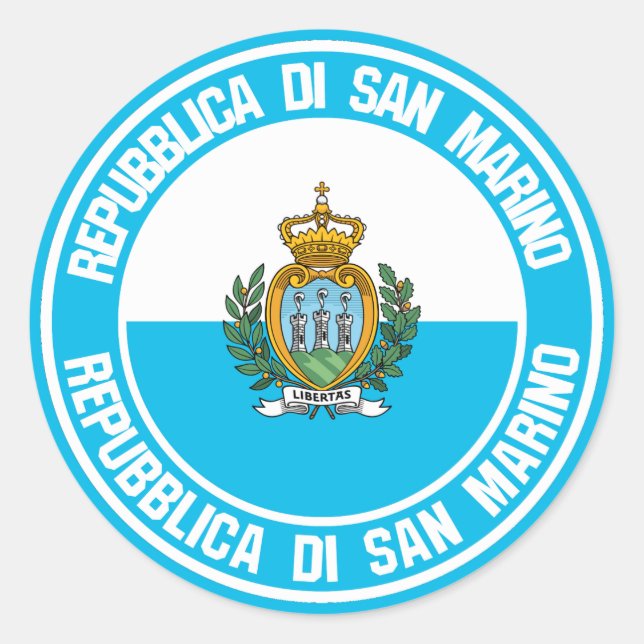 Adesivo San Marino Round Emblem (Frente)