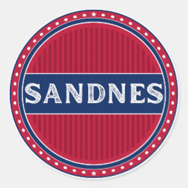 Adesivo Sandnes City Pride Emblem – Norwegian Identity