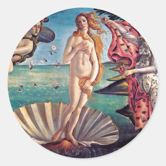 Adesivo Sandro Botticelli - Nascimento de Vênus - Belas Ar (Frente)