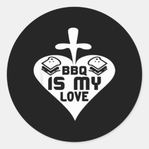 Adesivo Sanduíche Amor Bbq Entusiasta Bbq