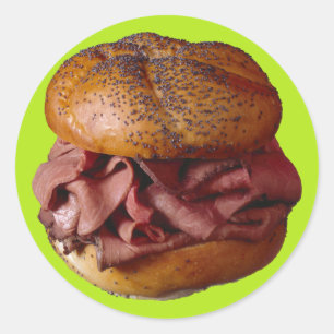 Adesivo Sanduíche da carne assada