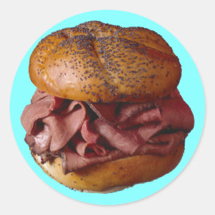 Adesivo Sanduíche da carne assada