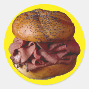 Adesivo Sanduíche da carne assada