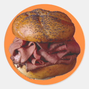 Adesivo Sanduíche da carne assada