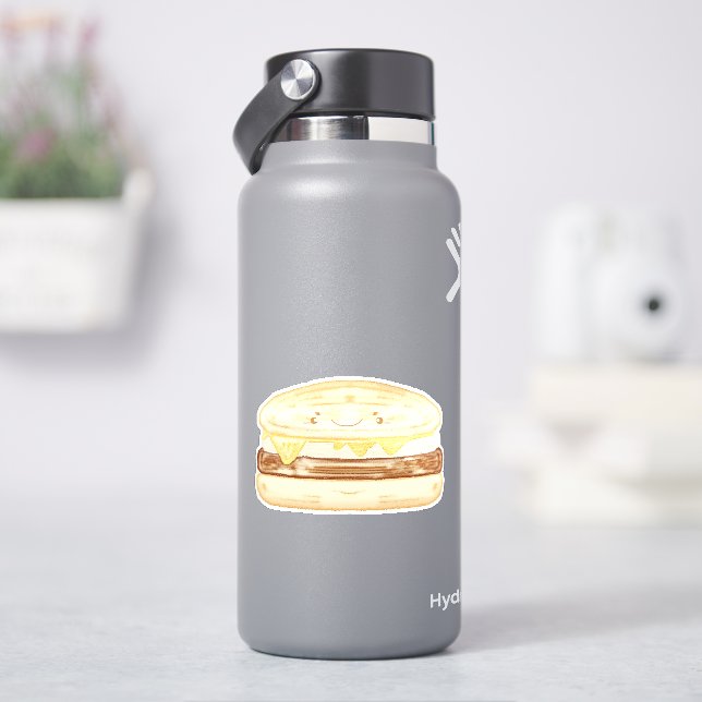 Adesivo Sanduíche De Enchidos, Ovos E Queijos (HidroFlask)