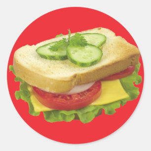 Adesivo Sanduíche do almoço