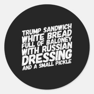 Adesivo Sanduíche engraçado anti-Trump Impeach Trump polít