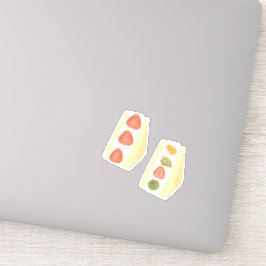 Adesivo Sanduíches De fruta E De Sobremesa De Creme