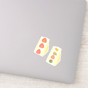 Adesivo Sanduíches De fruta E De Sobremesa De Creme