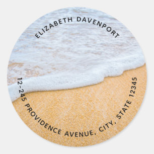 Adesivo Sandy Beach com endereço de Surf Foamy