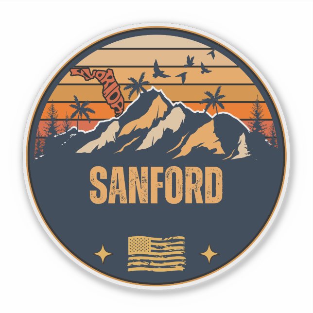 Adesivo Sanford, Flórida  (Frente)