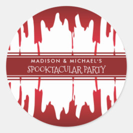 Adesivo Sangrento Derramamento Vermelho do Halloween