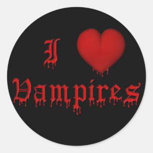 Adesivo Sangue do gotejamento do KRW eu amo vampiros