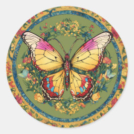 Adesivo "Sangue Flutuante: Uma Sinfonia Floral"