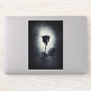 Adesivo Sangue Macabre de gotejar com Rosa preto gótico