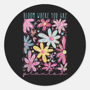 Adesivo Sangue Onde Você Planta Saúde Mental Flor A