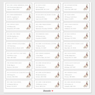 Adesivo Sangue Russo  Rótulos de endereço de convidado