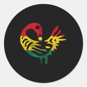 Adesivo Sankofa African Bird Ghanese Flag Orgulho 19 de ju