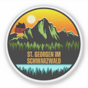 Adesivo Sankt Georgen na Floresta Negra, Baden-Württemberg
