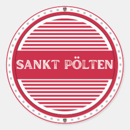 Adesivo Sankt Pölten City Pride Emblem – Austrian Identity