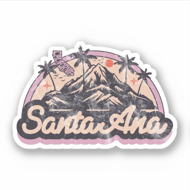Adesivo Santa Ana, Califórnia (Frente)