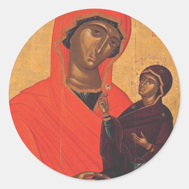 Adesivo Santa Ana com a Virgem Maria (Frente)