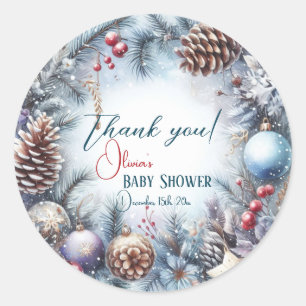 Adesivo Santa Baby Natal Inverno Baby Shower
