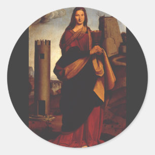 Adesivo Santa Bárbara por Giovanni Antonio Boltraffio