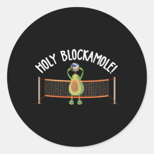 Adesivo Santa Blockamole Guacamole Avocado Voleibol