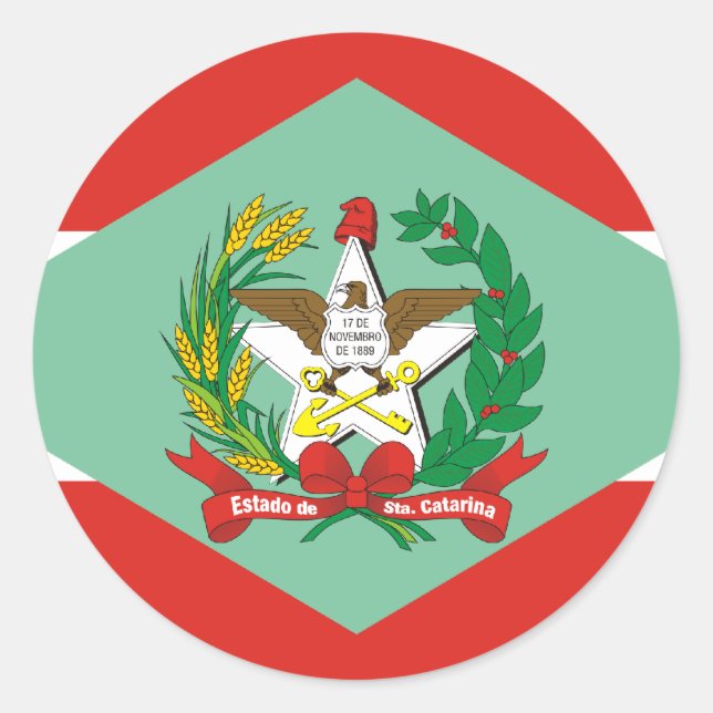 Adesivo Santa Catarina, Brasil (Frente)