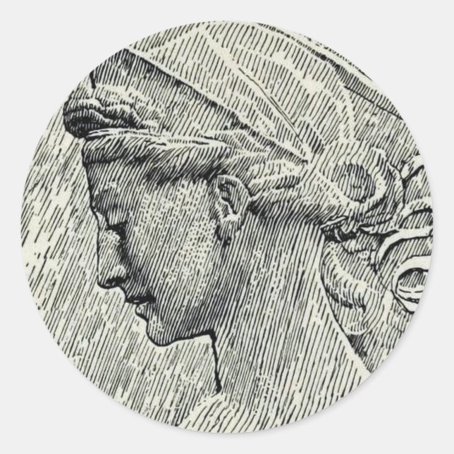 Adesivo Santa Cecília Virgem e mártir (Frente)