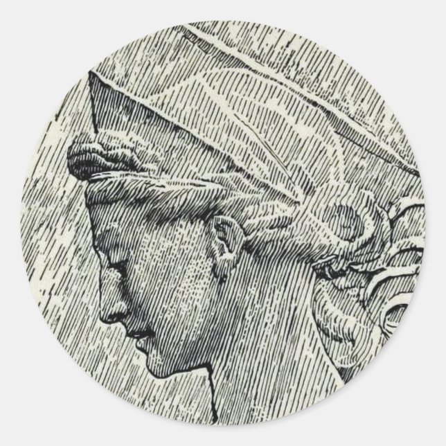 Adesivo Santa Cecília Virgem e mártir (Frente)