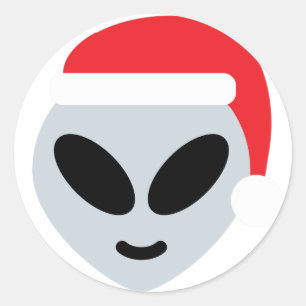 Adesivo santa claus alienígena emoji