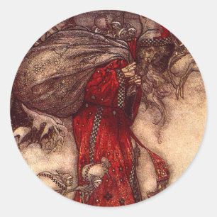 Adesivo Santa Claus Arthur Rackham