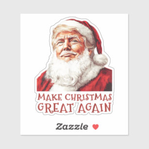 Adesivo Santa Claus Donald Trump Faz Excelente De Natal No