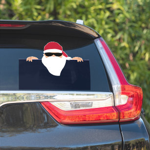 ADESIVO SANTA CLAUS FUNNY CAR DECAL STICKER