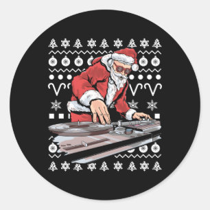 Adesivo Santa Claus Music Dj Tackly