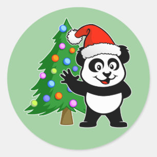 Adesivo Santa Claus Panda