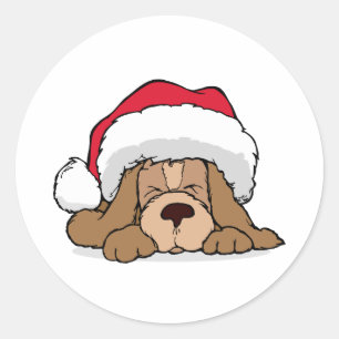 Adesivo Santa Claus Puppy