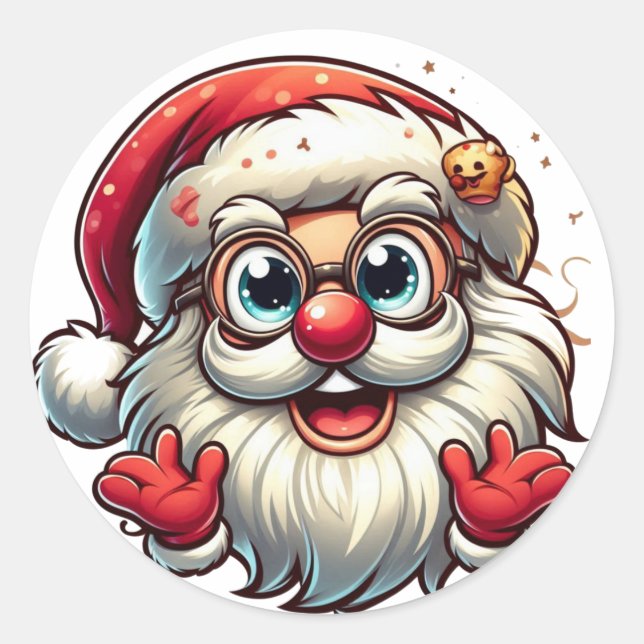 Adesivo Santa Claus Stickers (Frente)
