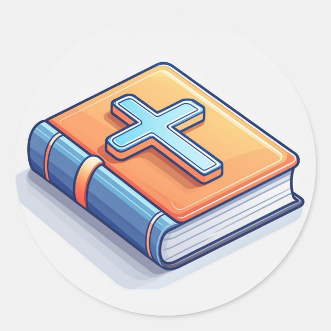 Adesivo Santa Cruz e Oração (Frente)